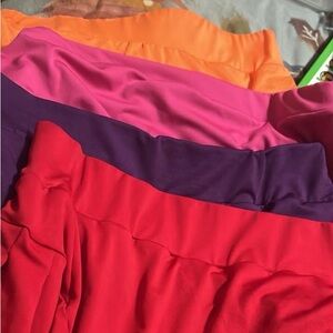 tennis skirts - listing is for all 3 colors - pink, purple, orange - RED SOLD